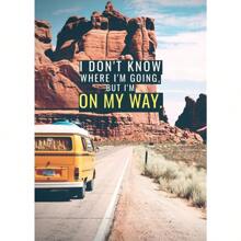 1 幅励志名言风景海报和印刷品现代墙面艺术图片经典帆布画适用于客厅装饰无框架