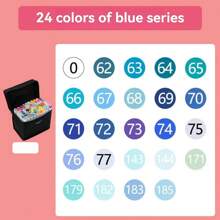 24 Units Of Soft Headed Markers, Oil-Based Dual Head Hand Drawn Pens ...