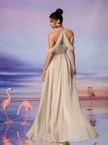 Women's Spaghetti Strap High Slit Formal Evening Gown, Suitable For Formal Galas, Wedding Guest, Holiday Parties, Graduation Dances, Cocktail Events, Dates, Vacations And Bridesmaid Dresses, Party Dress