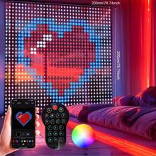 Smart LED Curtain Lights – Color-Changing Curtain Lights With 400 LEDs, Size 9.84x9.84 Feet, Dynamic DIY Fantasy Lighting For Bedroom, Living Room Accent Wall, And Patio, Perfect For Christmas Decorations, App-Controlled