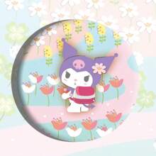Sanrio 1 pièce Insigne à bulles des personnages Sanrio, broche dessin animé en alliage d'étain de 5,8 cm, accessoire