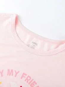 Annil Children's Clothing For Girls Tween Girl Short-Sleeved Homewear Set Summer
