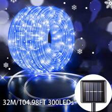 1 件户外太阳能管绳 LED 灯花园圣诞装饰仙女灯串 7M 50Led 户外婚礼派对 LED 灯白色户外灯仙女灯、户外圣诞装饰、太阳能圣诞灯、户外圣诞灯（蓝色） - 藍色 - 查看 2