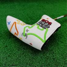 Dog Mallet Putter Cover Design For Golf Heel Shaft/Center Shaft And Many Styles Dog Design Blade Putter Headcover PU Leather Hook And Loop Closure