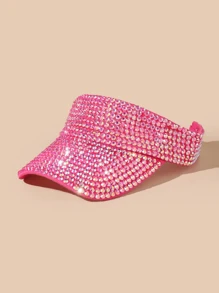1pc Women's Premium Jewel Encrusted Colorful Rhinestone Embellished Baseball Cap, Dazzling & , Suitable For Daily Commute, Sports, Outdoor Activities