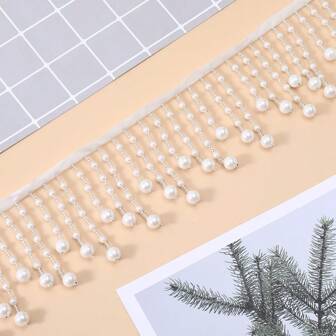 1 Yards 9cm Wide Tassel Pendant Beaded Fringe For Sewing Fringes Trimming Lace DIY Embroidery Accessory Tinker Accessories Trims Fringes Sewing Fringe Tassels Sewing Accessories