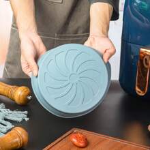 1pc Air Fryer Silicone Baking Mat, Non-Stick Reusable Round Baking Tray For Home, Easy To Clean