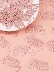 30克玫瑰金生日快乐派对装饰纸屑