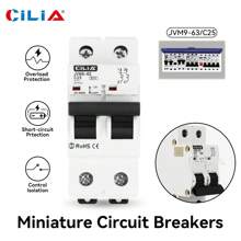 1/2/4 pezzi 2P Mini interruttore automatico 220V 6kA MCB 1P+N C10/16/20/25/32 - Protezione affidabile da sovraccarico e cortocircuito per uso domestico e industriale