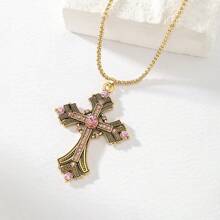 Ascension Day Colorful Cross Pendant Necklace - Cross - View 22