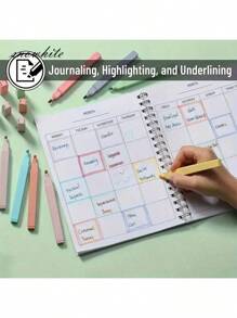 Aesthetic Highlighters,Soft Pastel Colors,Assorted Colors,School Supplies Soft Tip Colorful Handbook Markers Student Classroom Focus Underlining Markers(6 Pieces Will Be Shipped In Random Colors.),Highlighters>Pastel,Highlighter>Pastel,Random Stuff,Plumones,Coloring Markers,Markers For School,Highlighter>Pastel,Back To School