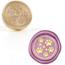 CYFUN DESIGN 1 PC 25mm Butterfly/Fox/Deer Pattern Wax Seal Stamps Solid Brass Engraved Fire Lacquer Stamp Heads NO Handle For Decorating Notebook Gifts And Greeting Cards