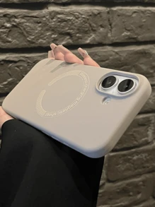Liquid Silicone Phone Case Compatible With IPhone 17 Pro Max, 17 Pro, 17 Air, 17, 16, 15, 14, 13, 12, 11 Pro Max, 15 Plus, Supports Magnetic Wireless Charging, Provides All-Round Protection. - Grey - View 5