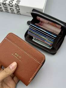 1 件手风琴卡夹，带牙签图案零钱包，PU 皮革 - 彩色 - 查看 7