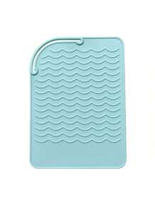 Almohadilla de silicona portátil resistente al calor, almohadilla aislante para plancha y rizador, almohadilla antideslizante y resistente al calor, herramienta de peinado para viajar, estuche de viaje para herramientas para el cabello: almohadilla resistente al calor, almohadilla para plancha y funda para rizador