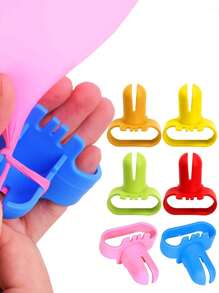3/5Pcs Balloon Knotter And Inflator, Tying Balloon Tool, Wedding Birthday Party Decoration Arrangement Latex Balloon, Easy Tying Balloon Knotting Tool For Latex And Metal Balloons Quick Tying Plastic Accessories For Party Decoration, Weddings, Birthdays, Anniversaries, Graduation, New Year's Eve And More.