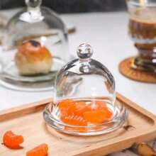 Elegant Glass Dessert Plate, Small Delicate Serving Tray For Cakes, Candies And Creative Tableware