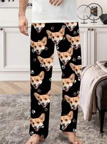 Spring Men's Custom Printed Casual Comfortable Lounge Pants, Sleepwear - Multicolor - View 2