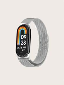 1 件男女通用不锈钢米兰网状镂空磁性快拆表带，兼容小米手环 8/9 - Mi Band 8 / 9 - 查看 7