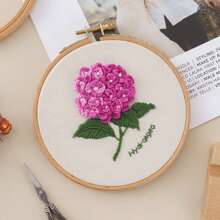 1 Set Hand-Embroidery DIY Craft Kit, Beginner Embroidery Materials Package For Making Small Embroidered Items As Gift For Mother, Friend, Embroidery Decoration For Clothing, Bags, Hats