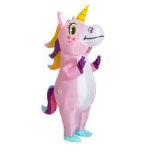 Bunter aufblasbarer Einhorn Kostüm für Erwachsene, Halloween Party Outfit