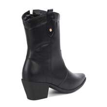Domidona Women Fashion Boots - 黑色 - 查看 4