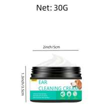 Crema humectante para limpieza de orejas de mascotas YRFKT, apta para limpiar cerumen en perros y gatos, con una textura suave y refrescante que no irrita - Negro - Ver 6