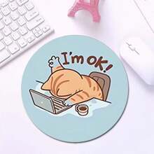 1 Peça Mouse Pad Engraçado e Fofo, Múltiplas Opções de Tamanho, Mouse Pad Quadrado ou Redondo para Mesa, Mini Mouse Pad de Viagem Pequeno com Base de Borracha Antiderrapante, Mouse Pad de Borracha para Laptop e Escritório para Meninas e Meninos, Adequado para Escritório, Casa, Estudo e Jogos