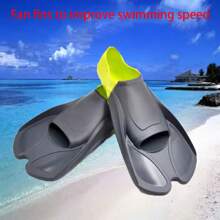1 Pair High Performance Swimming & Diving Fins - Professional Design, Lightweight & Comfortable Swimming Fins, Improve Swimming Speed & Diving Efficiency, Suitable For Beginners & Professionals, Multipurpose Fins - Suitable For Swimming, Diving, Snorkeling And Various Water Sports