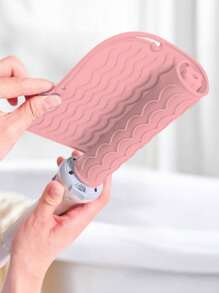 Almohadilla de silicona portátil resistente al calor, almohadilla aislante para plancha y rizador, almohadilla antideslizante y resistente al calor, herramienta de peinado para viajar, estuche de viaje para herramientas para el cabello: almohadilla resistente al calor, almohadilla para plancha y funda para rizador