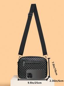 Bolso de hombro casual a cuadros para hombre, nueva bolsa cruzada coreana, bolsa cuadrada pequeña y a la moda, marca de mochila pequeña, regalo de Navidad y Halloween, bolso lateral, bolso Hobo, bolso de cadera, bolso negro, artículos esenciales para vacaciones, bolso de bandolera para camping, bolso de vuelta al colegio, bolso de vacaciones, bolso cruzado, útiles escolares de primavera, bolso de bandolera con estampado, bolso pequeño, cartera
