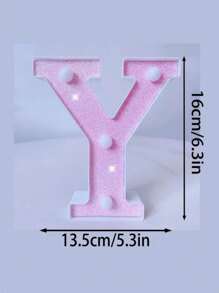 1 đèn chữ LED màu hồng sáng bóng, đèn ngủ chữ cái tiếng Anh và số chạy bằng pin, ánh sáng ấm áp, tuyệt vời cho lời cầu hôn, trang trí đám cưới, quà tặng Giáng sinh, phòng ngủ cho bé gái, khách sạn, tiệc tùng, trang trí nhà hàng, sinh nhật, đám cưới và Giáng sinh - Đèn chữ màu hồng - Xem 15