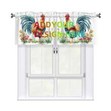 Cantonnières personnalisées, personnalisées avec texte logo photo image, cantonnière de fenêtre décorée sur mesure, traitements de fenêtre, rideaux à passant, cantonnières pour cuisine/salon, 1 pièce, 17,7 * 54 po
