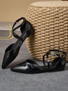 Femmes mode Ballerines à bout pointu, lavande, champagne élégant, rouge polyvalent décontracté, jaune confortable noir chaussures pour loisirs extérieurs en automne