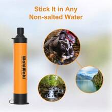 4-Pack Water Filter Straws For Drinking And Survival, 5000L Capacity, Ideal For Camping And Emergency Water Purification - Default - View 6