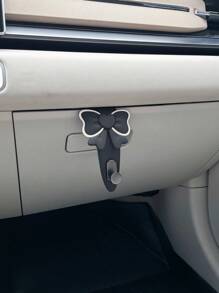 Bowknot Car Hanger, Creative Car Accessory Hanging Hook, Multi-Function Storage Hanger, Fits Glove Box Compartment - Multicolor - View 6