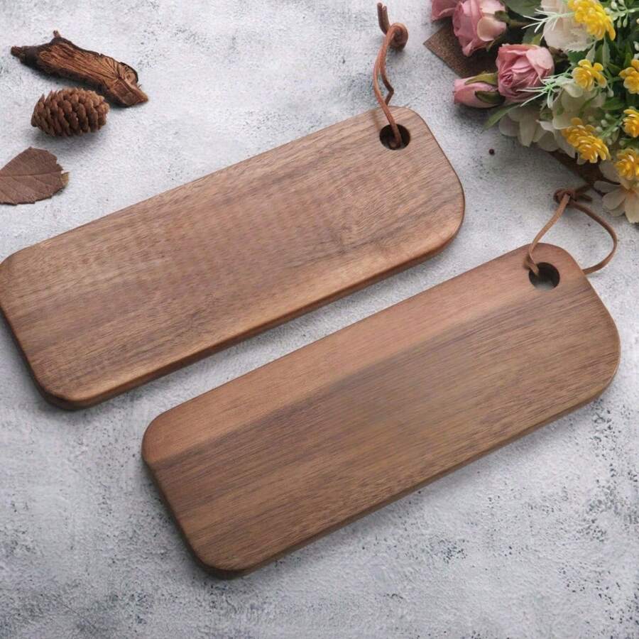 1pc Rosewood Serving Tray - Multifunctional Breakfast, Bread, Coffee ...