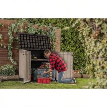 Keter Cobertizo de Almacenamiento Sio Midi, Color Grafito, 880 litros, Caja para almacenar, Exterior - 1 - Ver 2