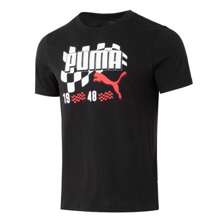 Puma GRAPHICS Moto Flag Tee Men's Short Sleeve Outdoor Running Loose Casual Half Sleeve Sports T-Shirt 690253-01