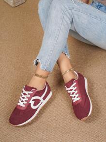 Damen lässige Retro Anti-Rutsch Sport Schuhe für den Spaziergang, leichte Outdoor Laufschuhe, modische Tennis Sneaker