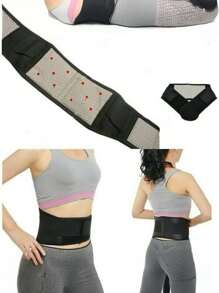 1pc Unisex Back Support Belt Adjustable Back Waist Support Belt Lumbar Brace Massage Band Health Care Gym Gym Accessories Fajas Lumbares