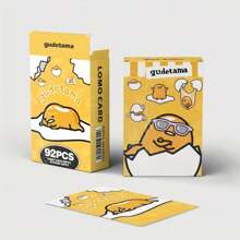 Sanrio 92pcs/Box Sanrio Photo Card Sticker Set, 60pcs Double-Sided Small Cards & 32pcs Stickers, High-Definition Color Print LOMO Cards, Boxed Photo Cards, Cartoon Collectible Cards, Postcards, Holiday & Party Gift
