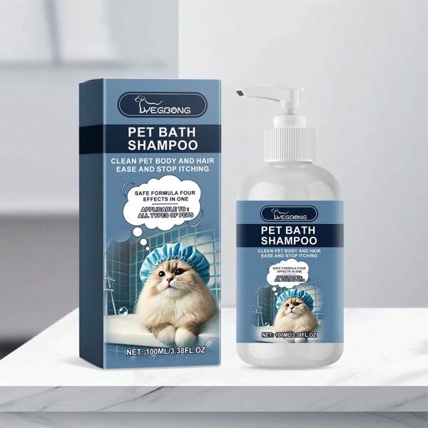 Champú para mascotas, gel de ducha suave y humectante para el baño de gatos y perros