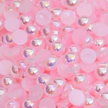 500 克 6 毫米/8 毫米 AB 颜色混合尺寸和颜色半圆形凸圆形宝石 DIY 珠宝配件材料 - 彩色 - 查看 18