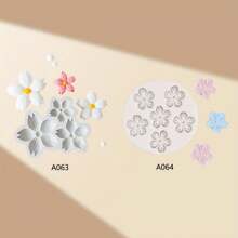 樱花DIY手工香氛石膏多功能硅胶模具 - 淺灰色 - 查看 1