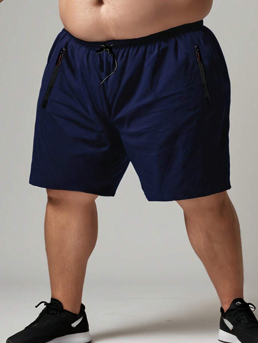 Plus Size Men's Sports Shorts Training Workout Shorts Male Summer Breathable Quick Dry Elastic Running Loose Thin Shorts