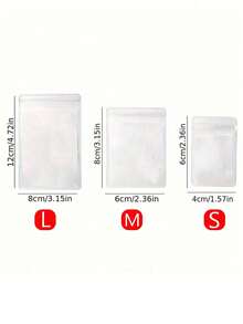 20pcs Heart-Shaped PVC Plastic(Polyvinyl Chloride) Jewelry Organizer Boxes, Anti-Oxidation Earring, Necklace, Bracelet Storage Pouches