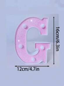 1 đèn chữ LED màu hồng sáng bóng, đèn ngủ chữ cái tiếng Anh và số chạy bằng pin, ánh sáng ấm áp, tuyệt vời cho lời cầu hôn, trang trí đám cưới, quà tặng Giáng sinh, phòng ngủ cho bé gái, khách sạn, tiệc tùng, trang trí nhà hàng, sinh nhật, đám cưới và Giáng sinh - Đèn chữ màu hồng - Xem 30