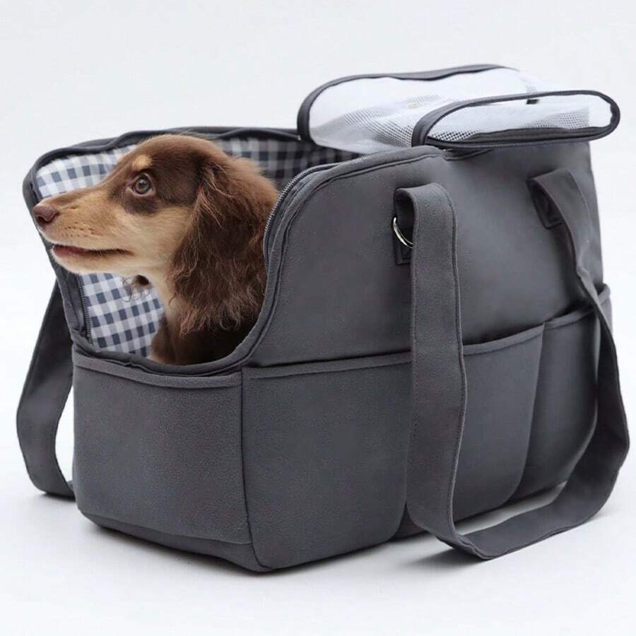 Oddychająca i wygodna składana torba transportowa dla zwierząt, miękki plecak podróżny dla małych i średnich zwierząt