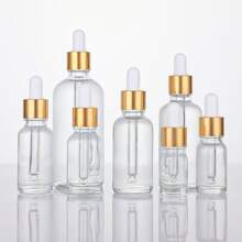 1/5pcs (5ml-100ml) White Transparent Glass Dropper Bottles, Tincture Bottles With Glass Droppers, Suitable For Essential Oils, Aromatherapy, Perfume, Laboratory, Pharmacy, Liquids, Travel, Glass Bottles With Glass Droppers - White Bottle - View 2